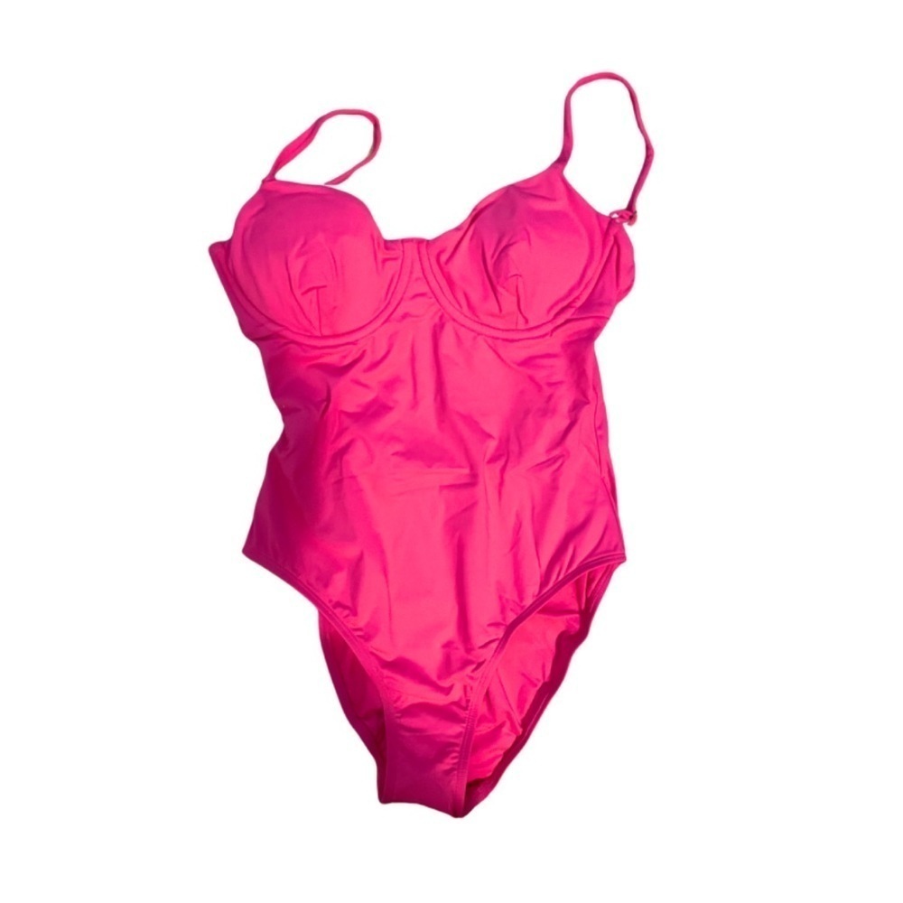 NWT Andie Swim  - The Bermuda One Piece in Nehi / Bright Pink